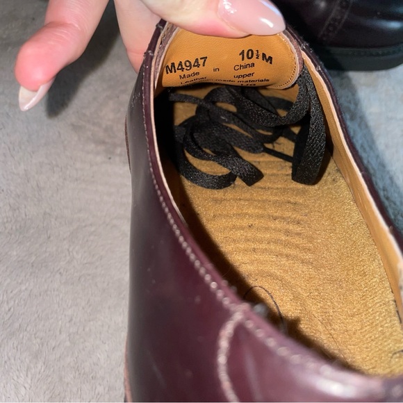 Rockport | Cap Toe Oxfords Brown/Wine Mens Dress Shoes - Picture 7 of 9